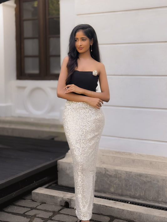 LEYANA - Lumina Sequin Skirt
