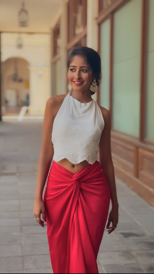 Draped skirt