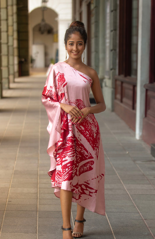 INARA- One shoulder kaftan